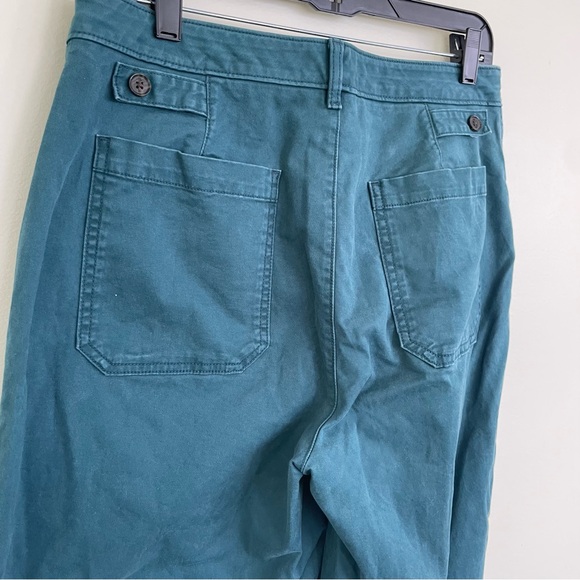 Banana Republic Factory Authentic Chino Barrel Pant Deep Sea Teal Size 10 - Picture 7 of 11